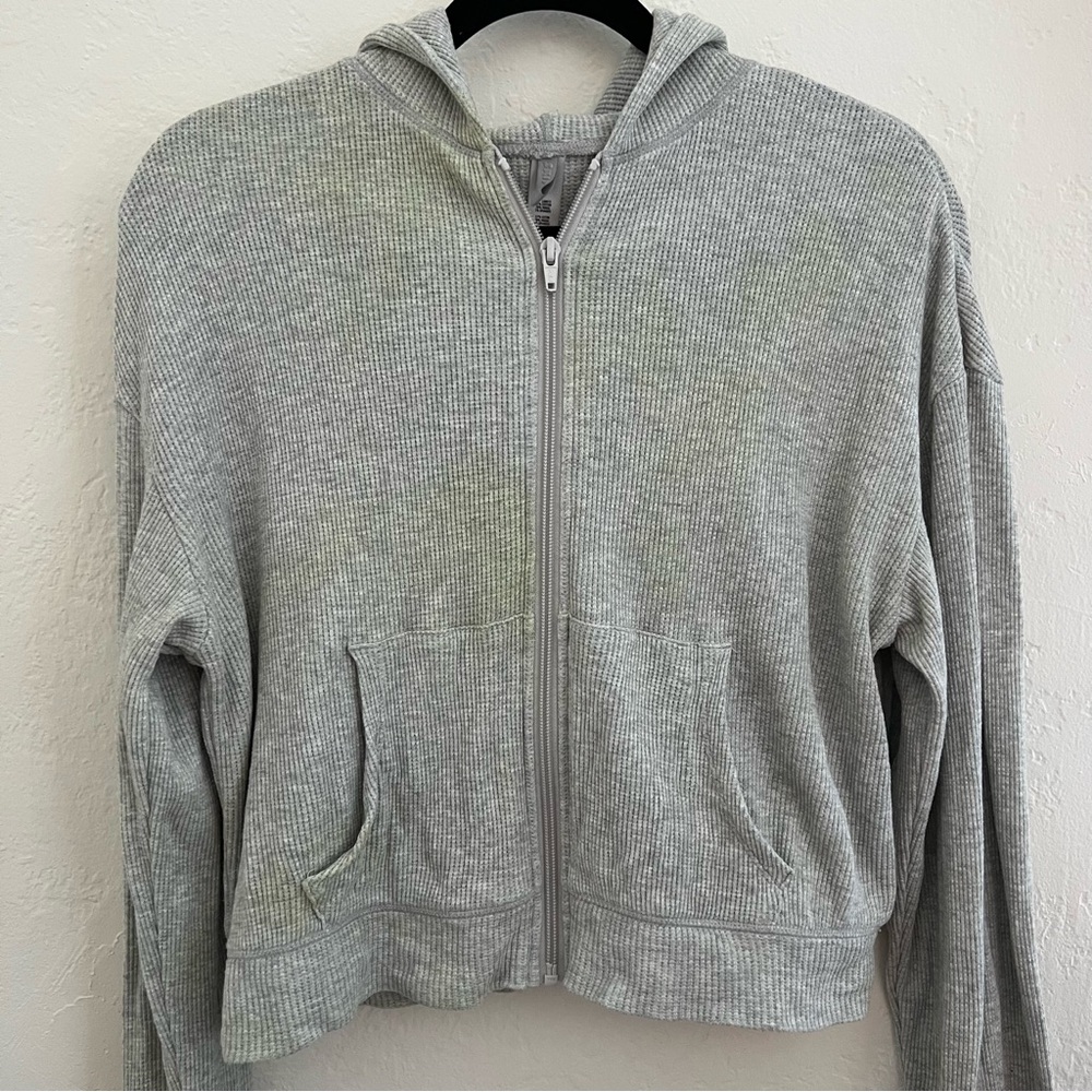 SKIMS Waffle Knit Zip Up Medium